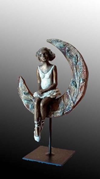 Sur un croissant de Lune