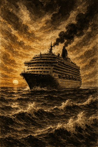 Bâteau de croisière dans la Méditerrannée