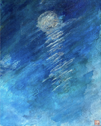 Pleine lune à Porquerolles