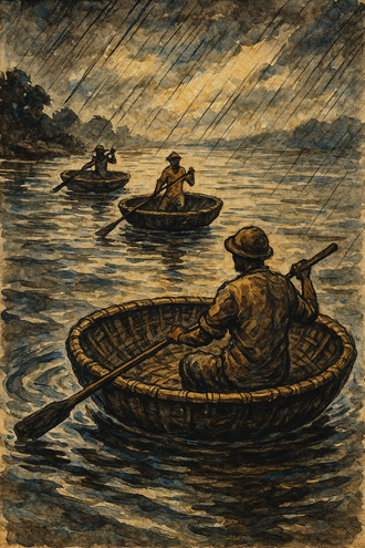 Coracles à Galice