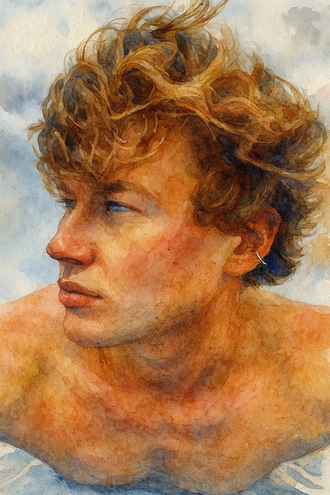 Portrait en aquarelle