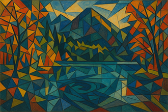 Paysage style "Picasso"
