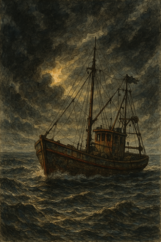 Chalutier à Boulogne-sur-Mer